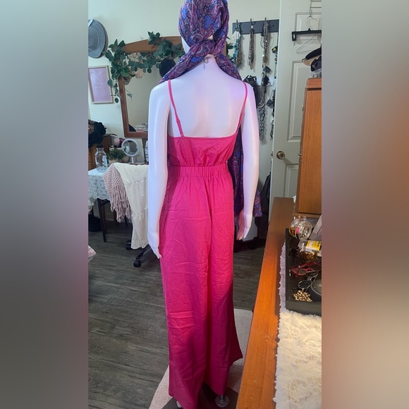 SHEIN Pink Wide-Leg Jumpsuit with Sleeveless Design - Picture 8 of 8